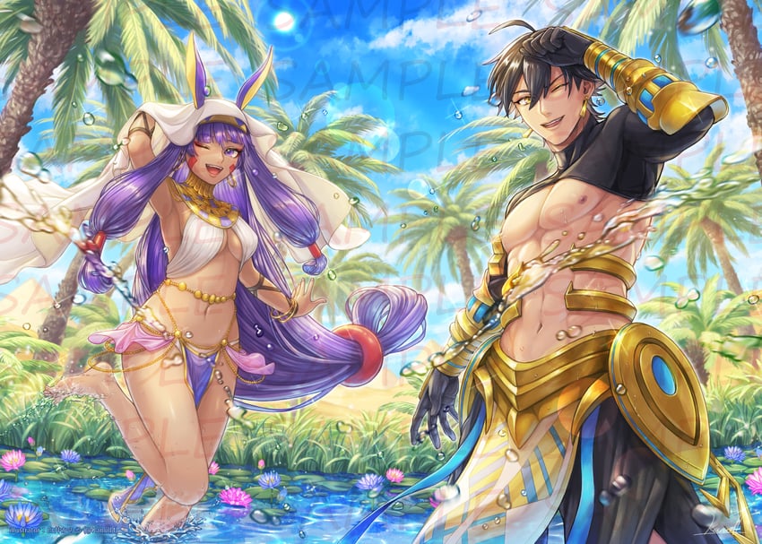 nitocris and ozymandias (fate and 1 more) drawn by kanoll_(user_wjyd3282)