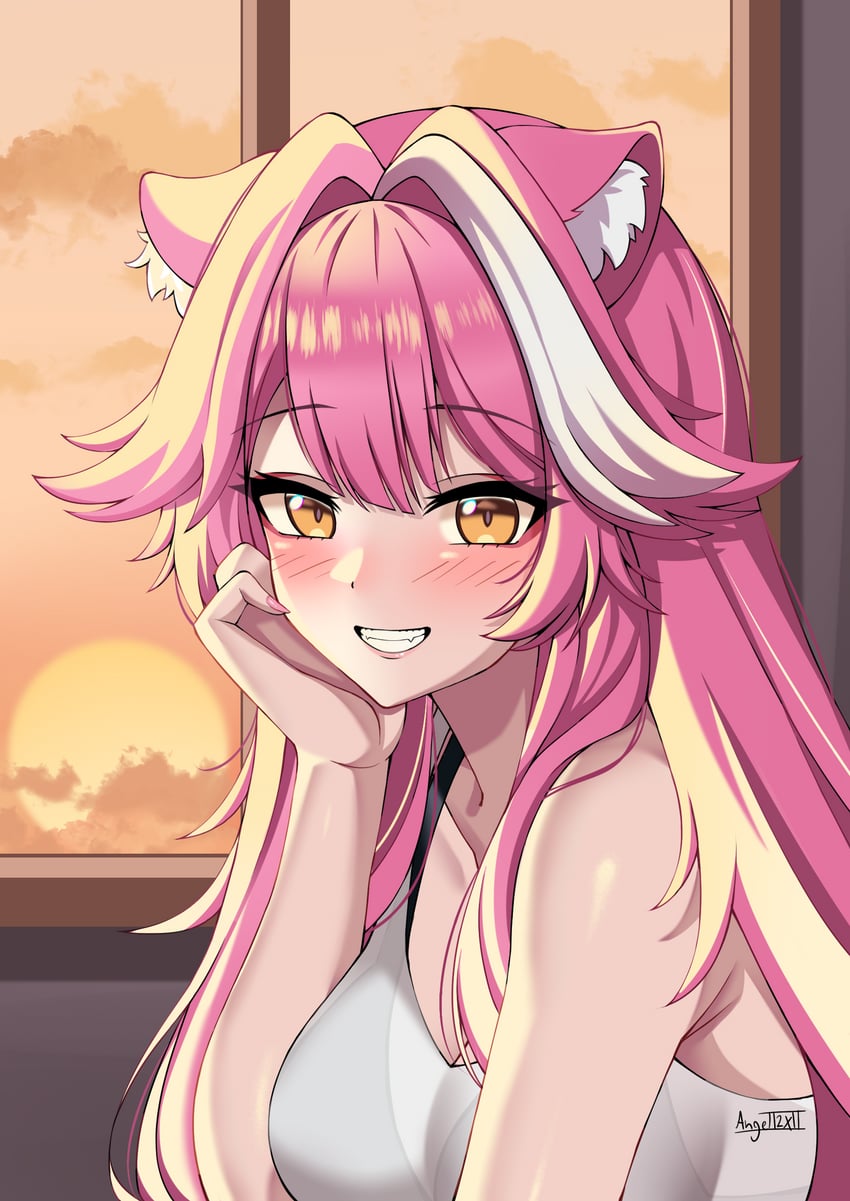 raora panthera (hololive and 1 more) drawn by iris_angel12xii