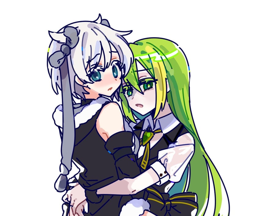 alina gray and azusa mifuyu (mahou shoujo madoka magica and 1 more) drawn by rro_del