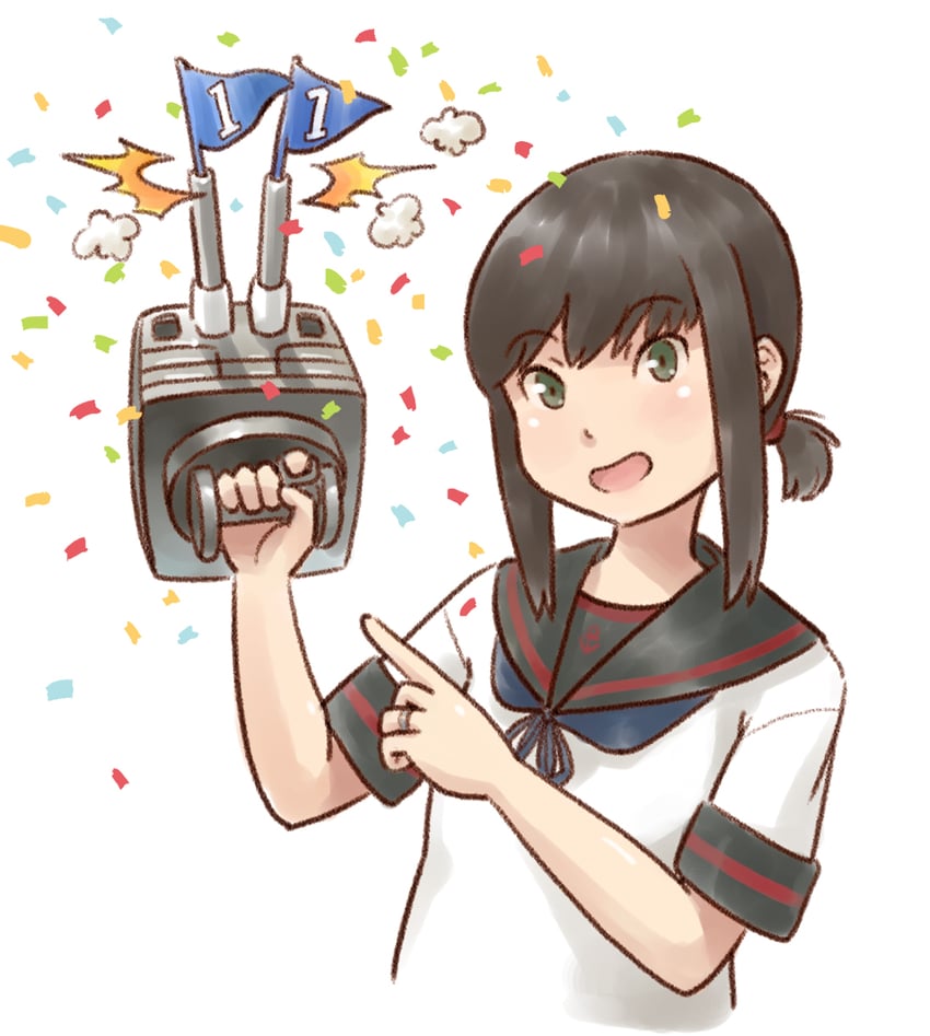 fubuki and fubuki kai ni (kantai collection) drawn by karasu_(naoshow357)