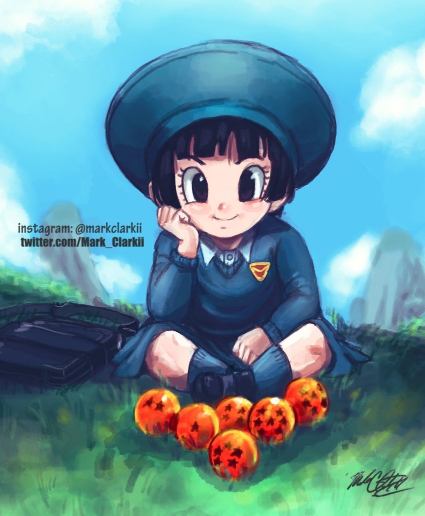pan (dragon ball and 2 more) drawn by mark_clark_ii