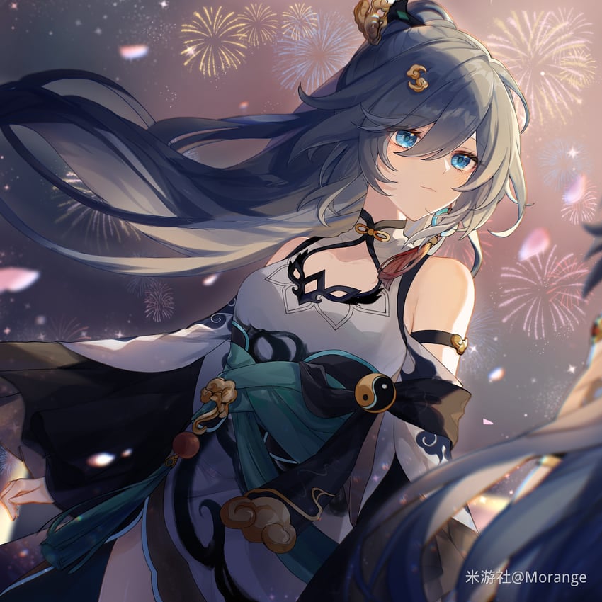 fu hua and herrscher of sentience (honkai and 1 more) drawn by mangzhi_yaoyao