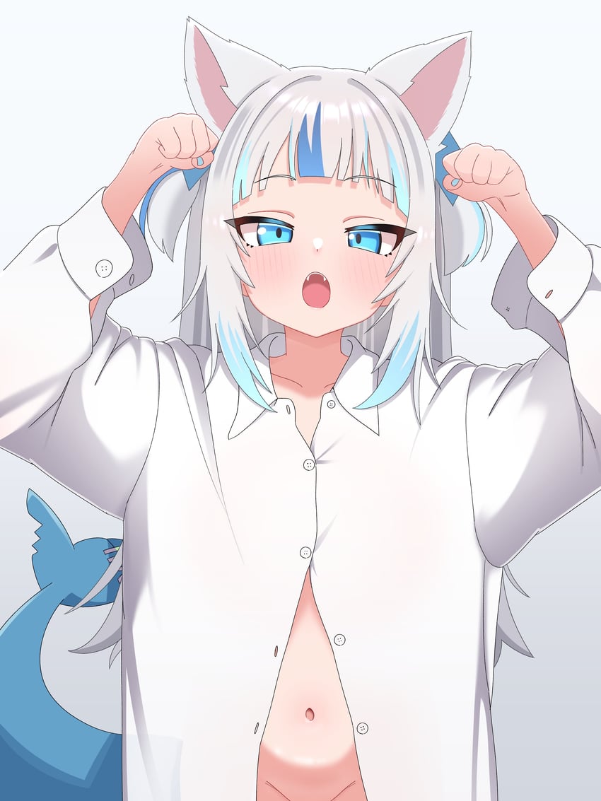 gawr gura (hololive and 1 more) drawn by mingkozus
