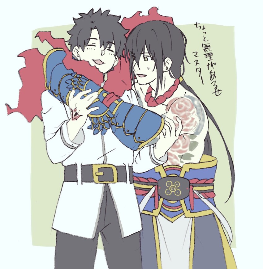 fujimaru ritsuka and yan qing (fate and 1 more) drawn by mi_(pic52pic)
