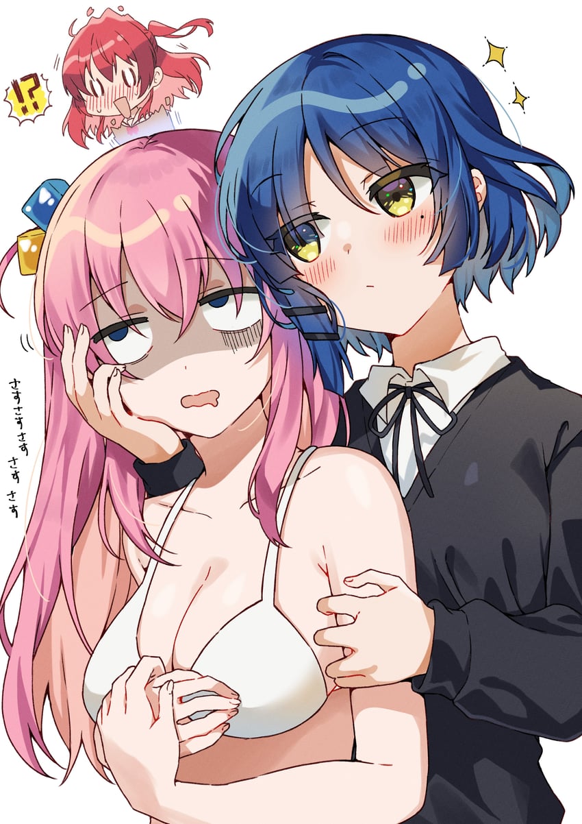 gotoh hitori, kita ikuyo, and yamada ryo (bocchi the rock!) drawn by yam_(yamap_mako)