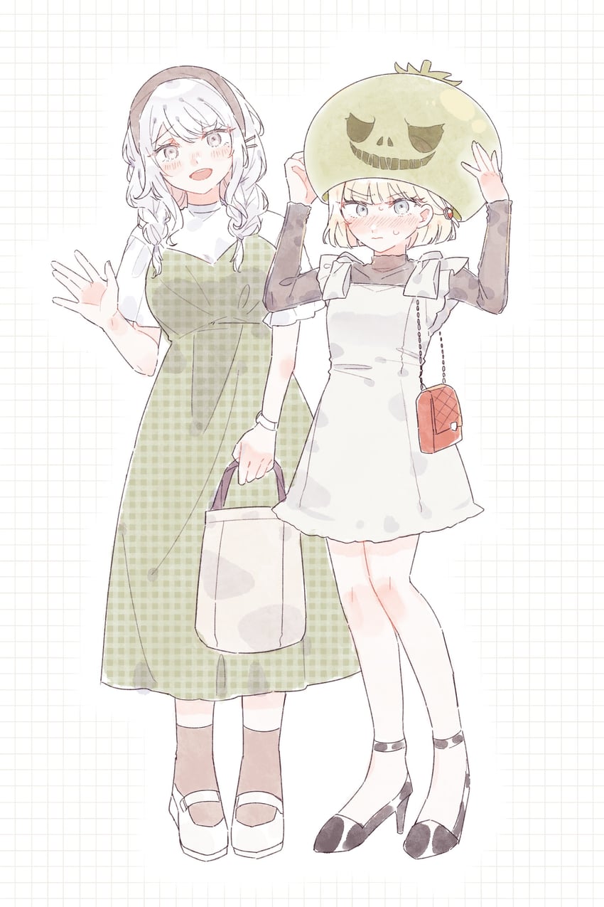 kirifuji nozomi and oosuzuki kurara (the hundred line -last defense academy-) drawn by swtr_hndr