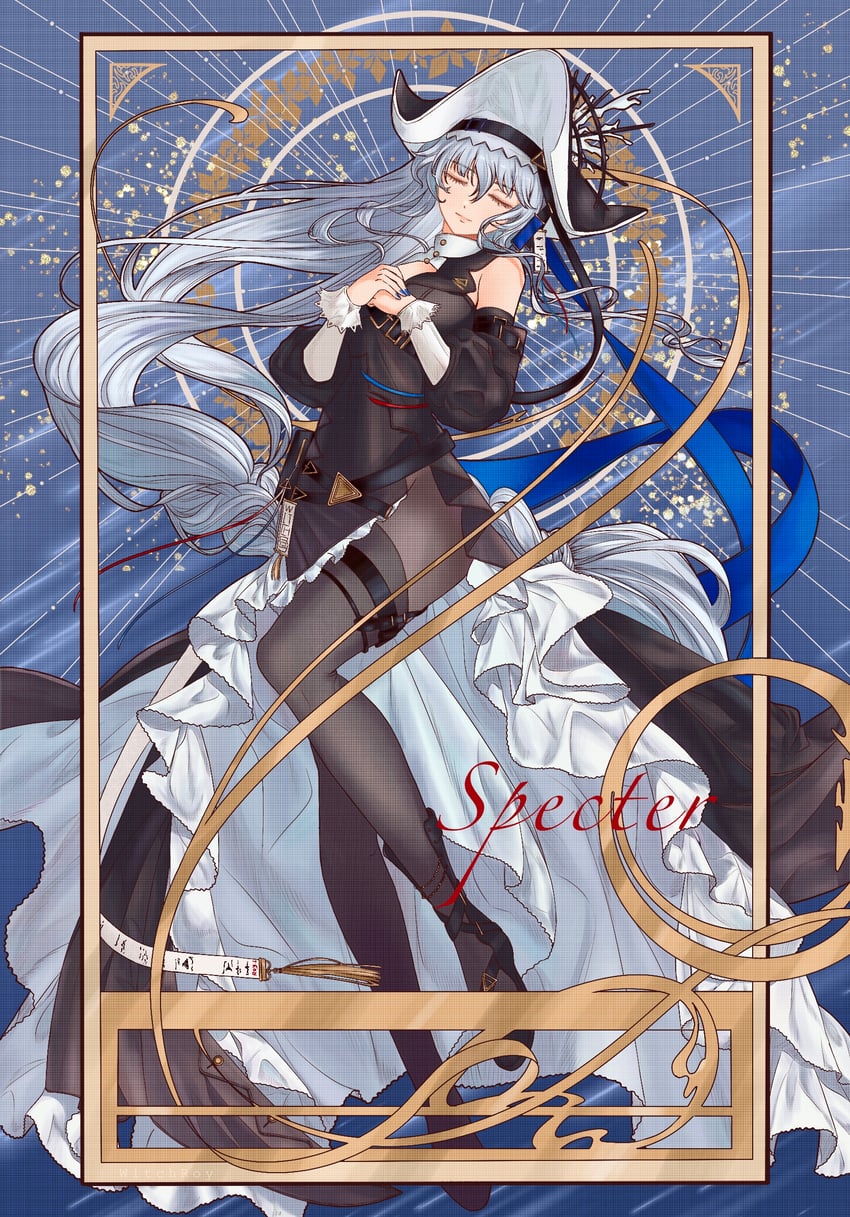 specter and specter the unchained (arknights) drawn by ya_(witchroy)
