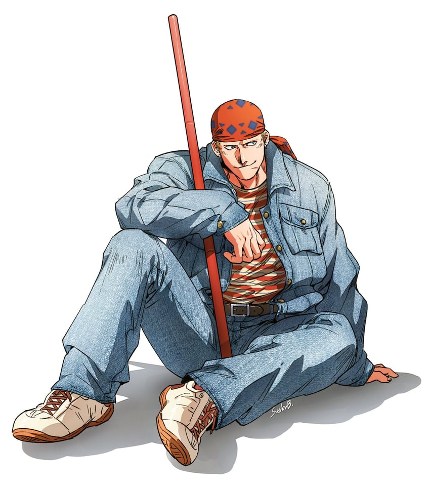billy kane (the king of fighters and 1 more) drawn by strbrb789