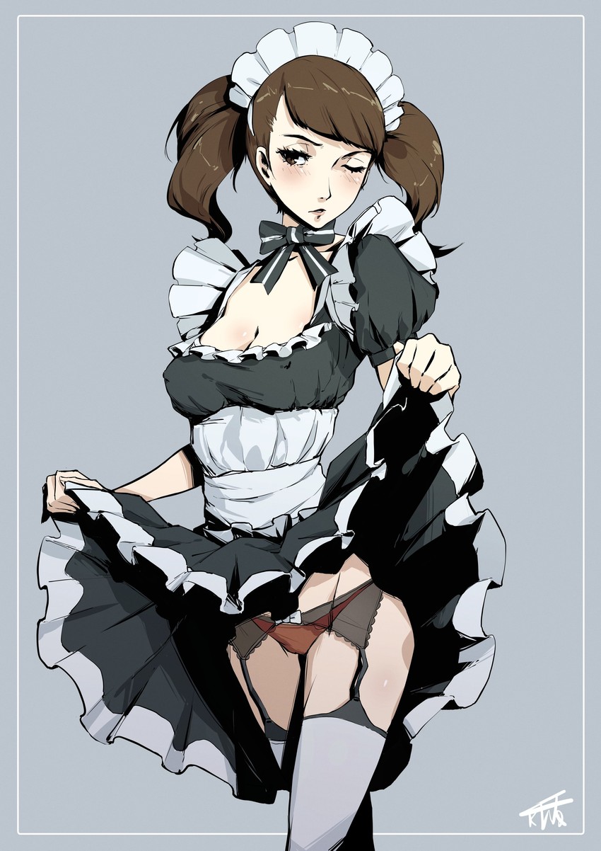 kawakami sadayo (persona and 2 more) drawn by kuno_(runkunochan)