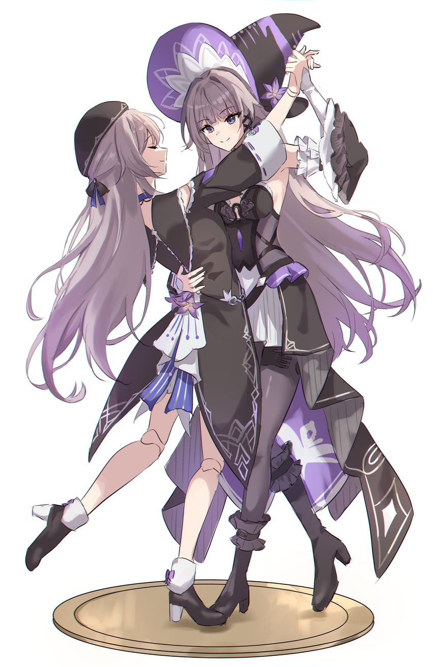herta and the herta (honkai and 1 more) drawn by k2_(kazu1030)