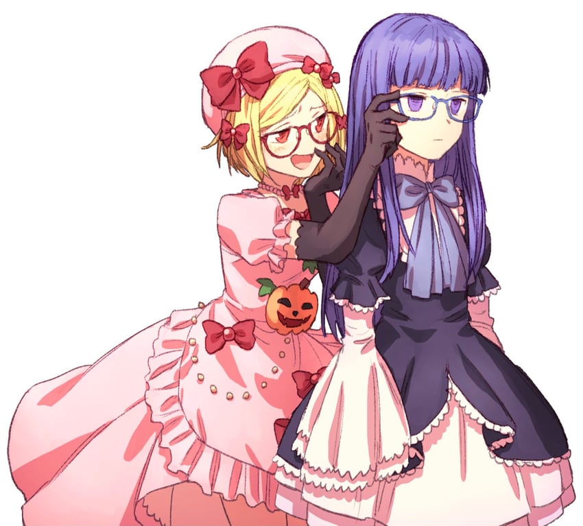 frederica bernkastel and lambdadelta (umineko no naku koro ni) drawn by hswoimuxk0pwr0h_(bbdan)