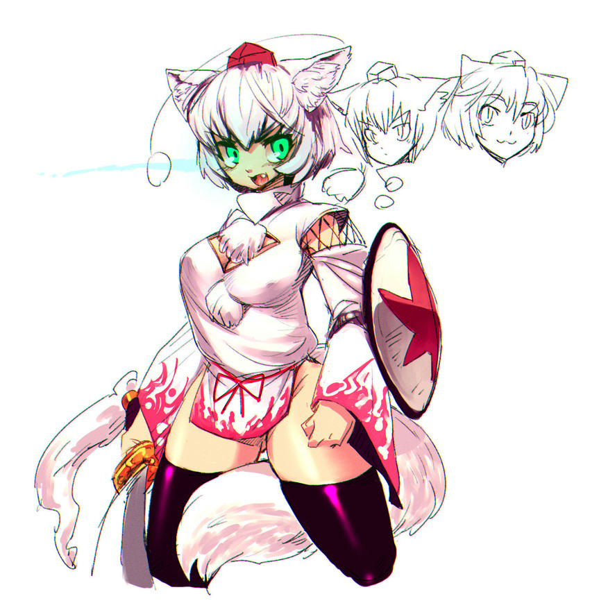 inubashiri momiji (touhou) drawn by anchors_(mono_eye_os)