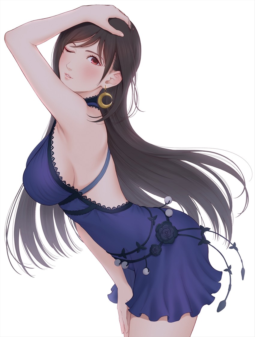 tifa lockhart (final fantasy and 2 more) drawn by edogawa_roman