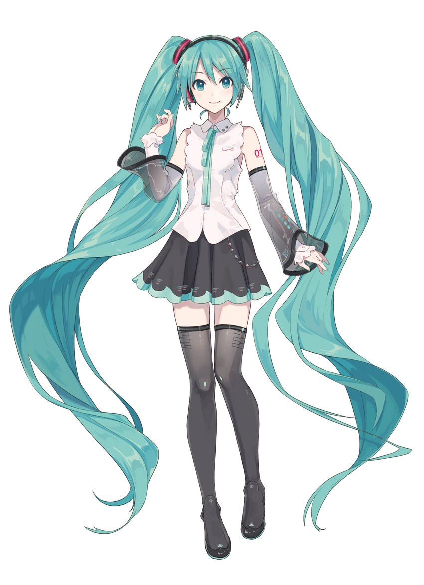 hatsune miku (vocaloid and 1 more) drawn by ixima