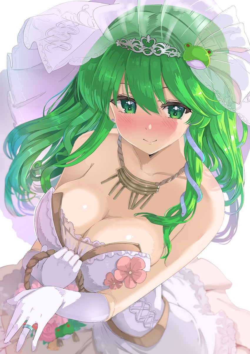 kochiya sanae (touhou and 1 more) drawn by puuakachan
