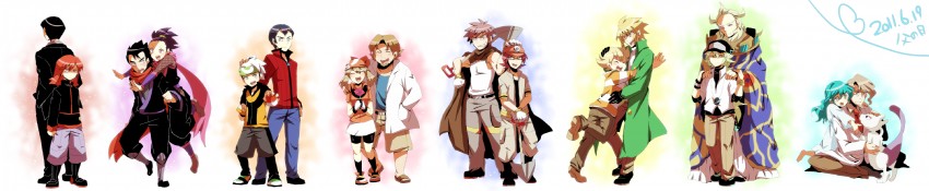 may, n, brendan, silver, mewtwo, and 13 more (pokemon and 8 more) drawn by akasata