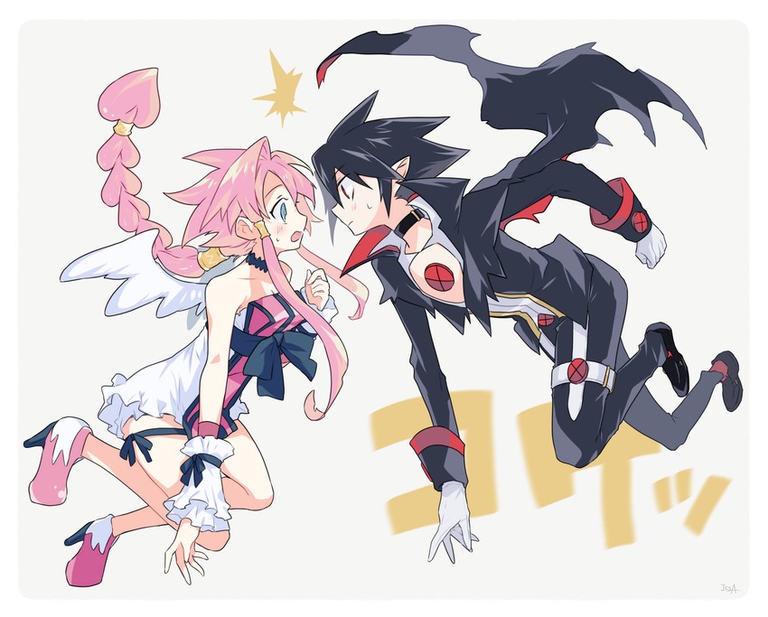valvatorez and vulcanus (disgaea and 1 more) drawn by issa_(sorako45)