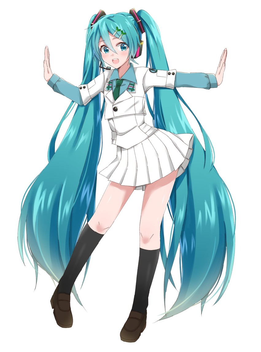 hatsune miku (vocaloid and 1 more) drawn by supo01