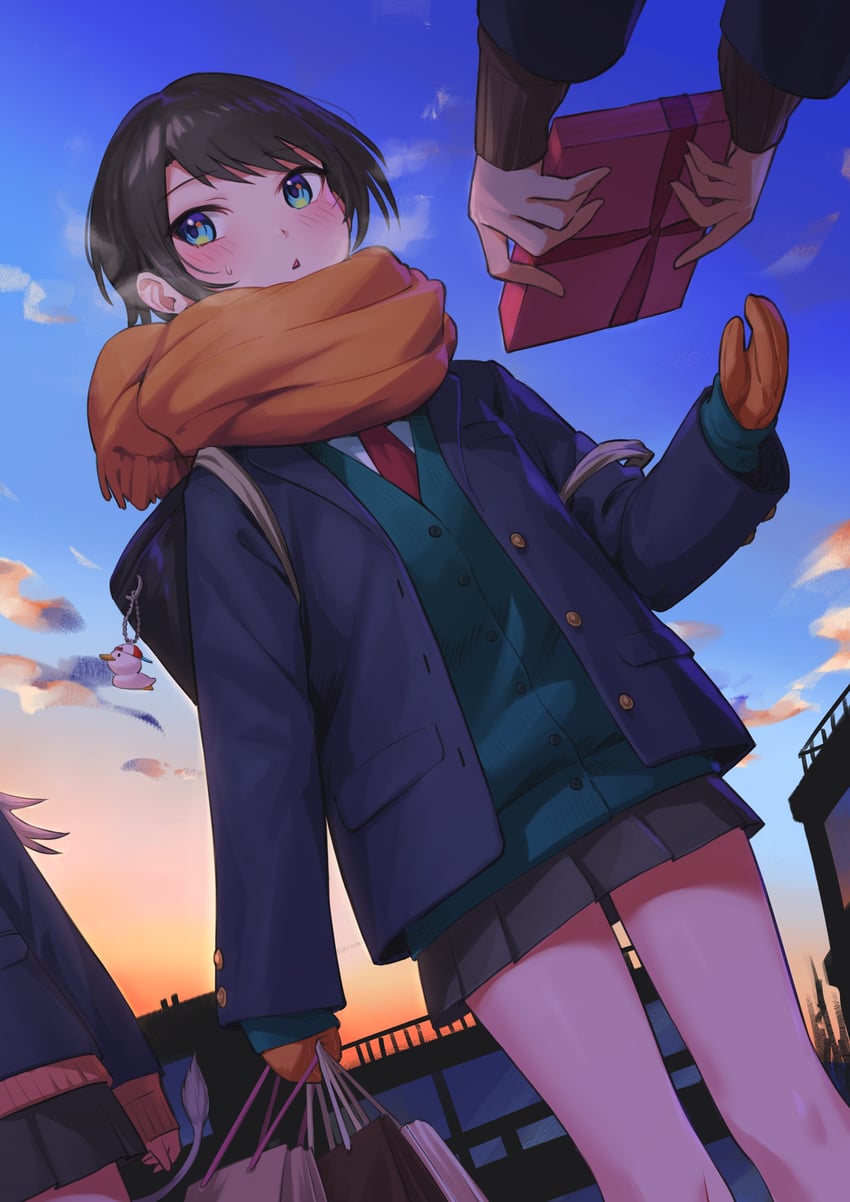 oozora subaru, shishiro botan, and subaru duck (hololive) drawn by nemoto_yuuma