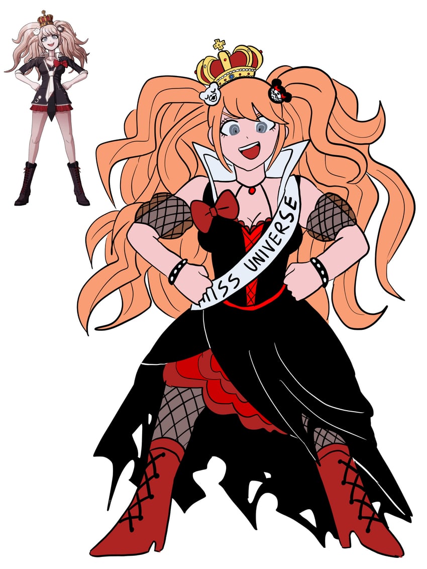 enoshima junko (danganronpa and 1 more) drawn by gouboot