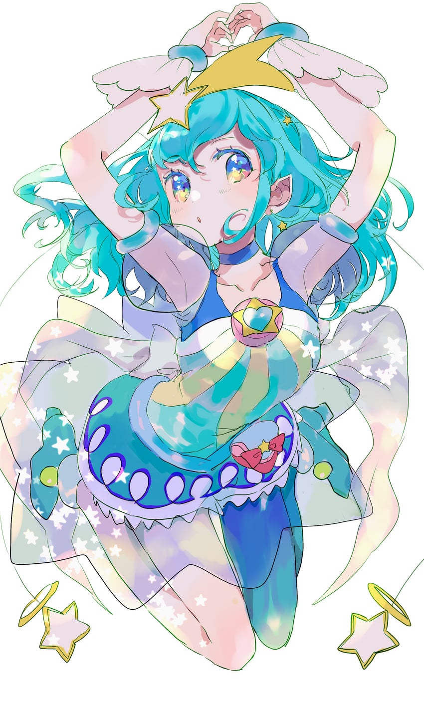 hagoromo lala and cure milky (precure and 1 more) drawn by seika_(yuimarutoka0219)