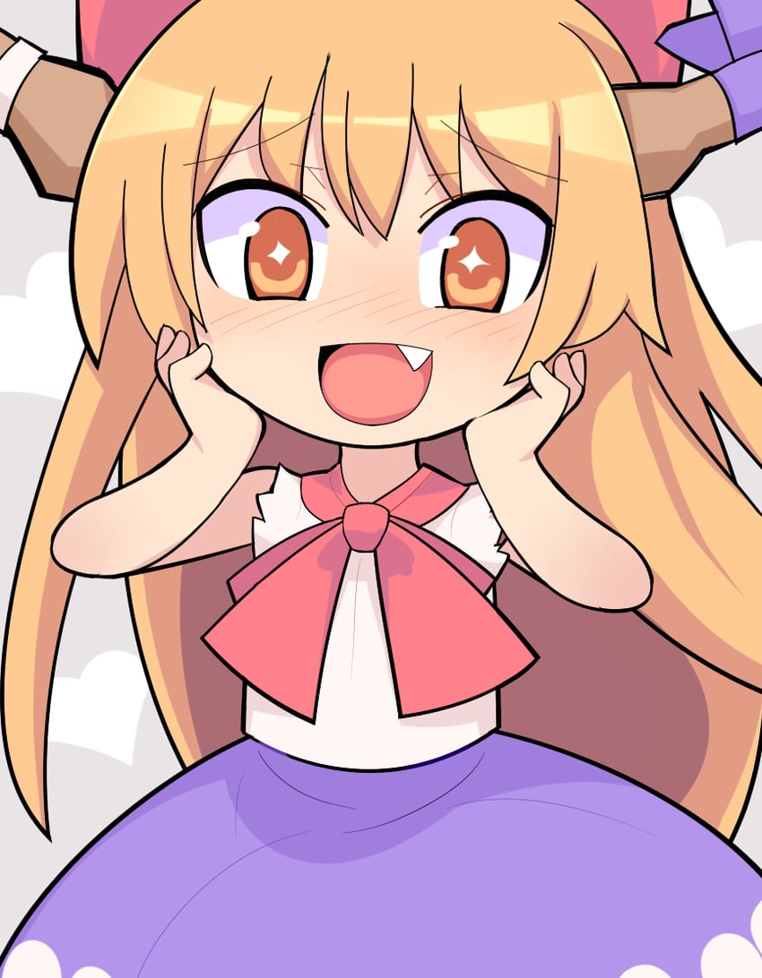 ibuki suika and yamin (touhou and 1 more) drawn by hospital_king