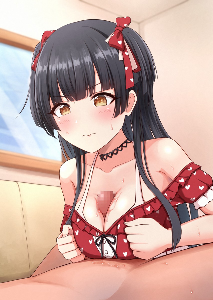 mayuzumi fuyuko (idolmaster and 1 more) drawn by warubo