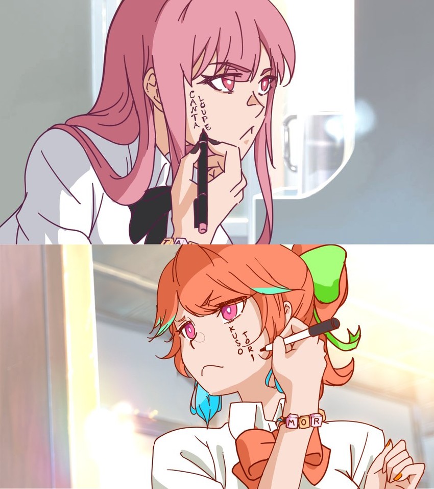 mori calliope and takanashi kiara (hololive and 2 more) drawn by thenatnas