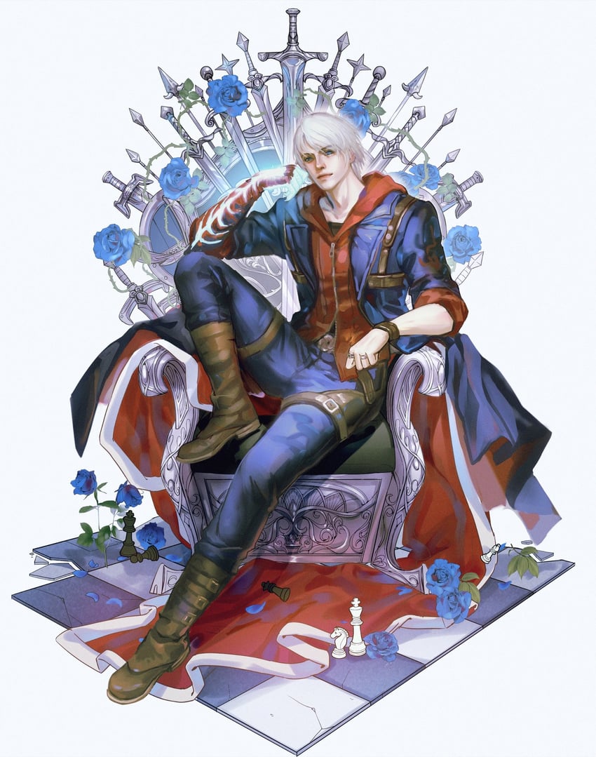 nero (devil may cry and 1 more) drawn by daodaosh