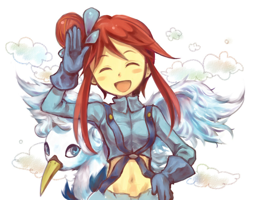skyla and swanna (pokemon and 1 more) drawn by kiitos