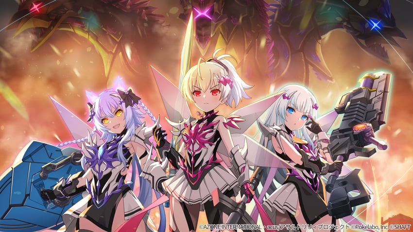 ando tazusa, morimoto yuni, and mori tatsuki (assault lily)
