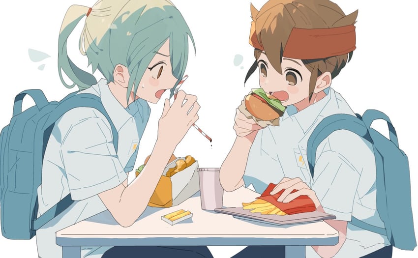 kazemaru ichirouta and endou mamoru (inazuma eleven) drawn by ebi_(shrimp_eleven)