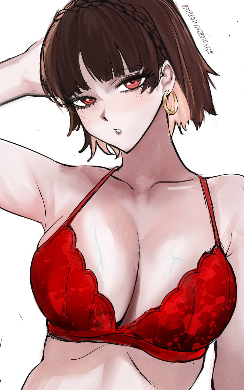 niijima makoto (persona and 1 more) drawn by nero_watch