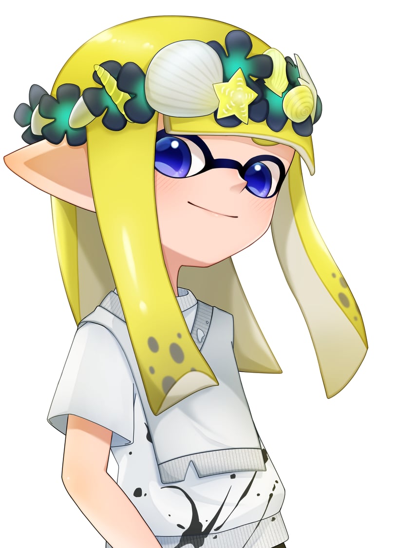 inkling player character and inkling girl (splatoon and 1 more) drawn by sushizanmai0524