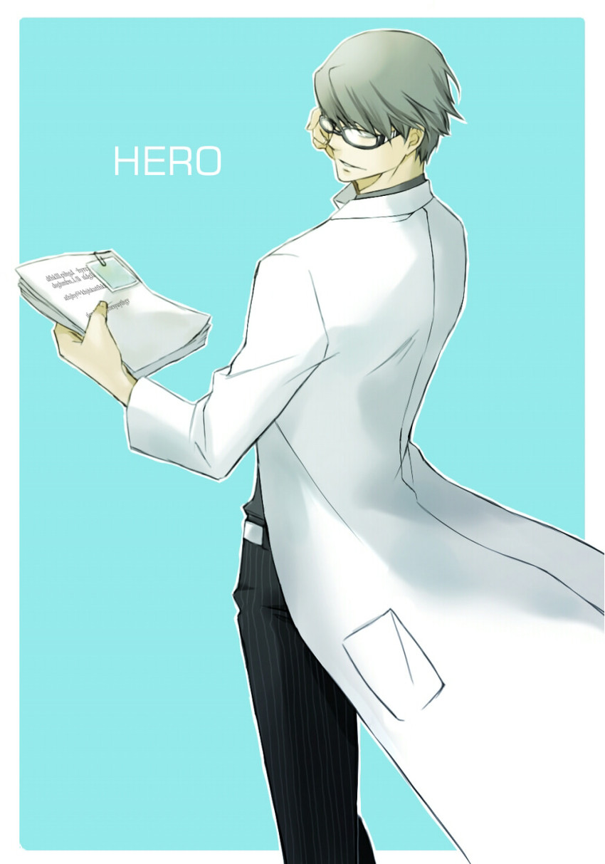 narukami yu (persona and 1 more) drawn by arufa@kara
