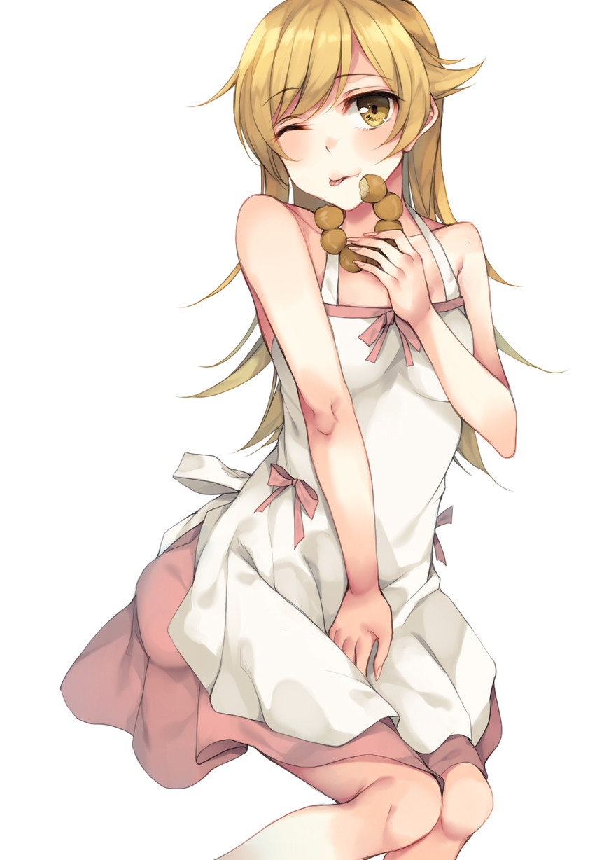 oshino shinobu (monogatari and 1 more) drawn by rinarisa