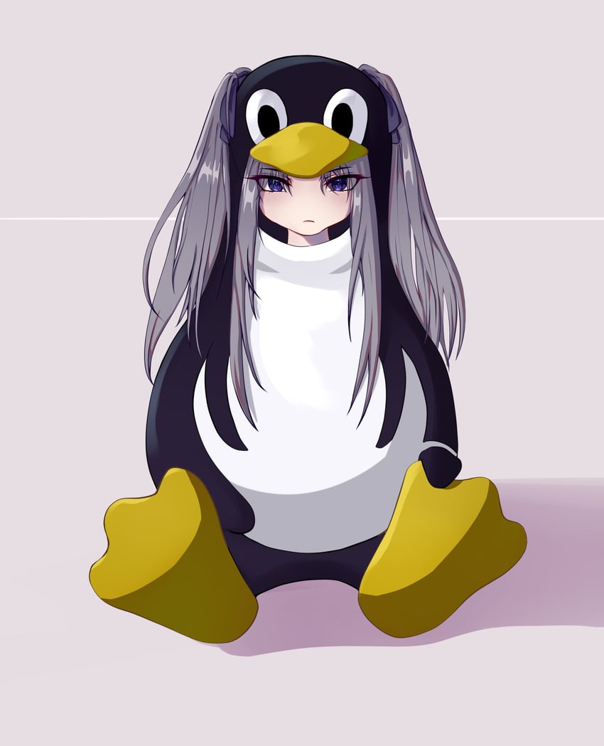 tux (original and 1 more) drawn by nemusoma