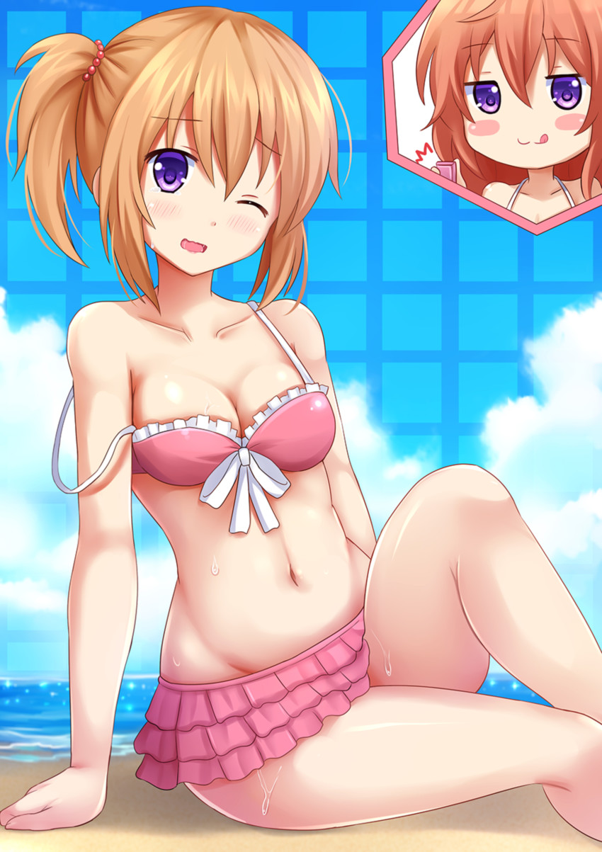 hoto cocoa and hoto mocha (gochuumon wa usagi desu ka?) drawn by kazenokaze