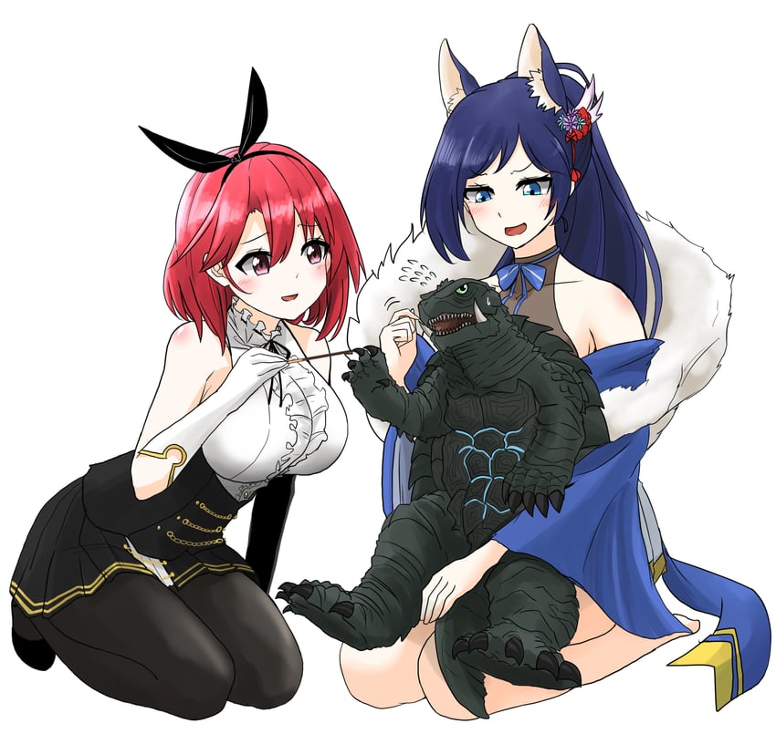 kanemoto hisako, jintsuu, black prince, and gamera (azur lane and 3 more) drawn by ibuki_(tulta_icon)
