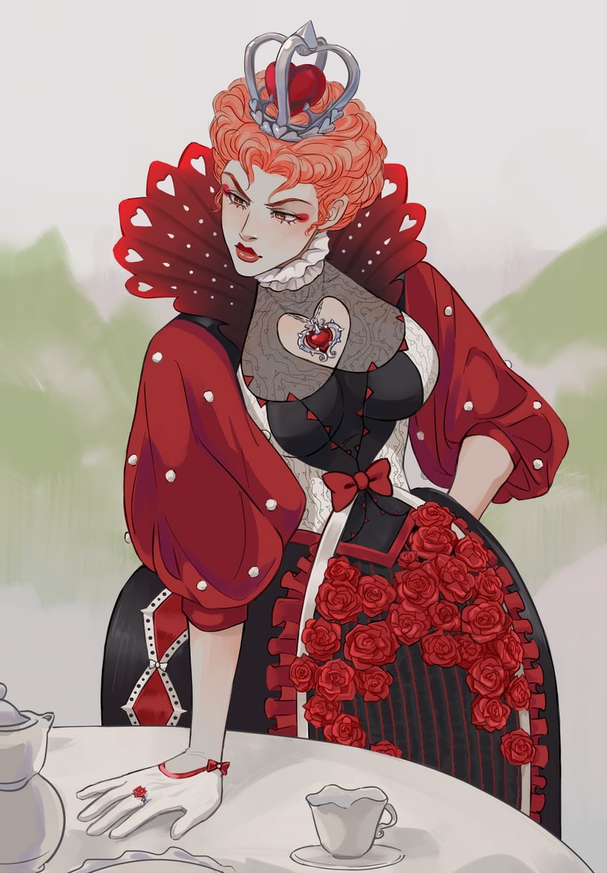 queen of hearts (alice's adventures in wonderland) drawn by vasiliy-plumber