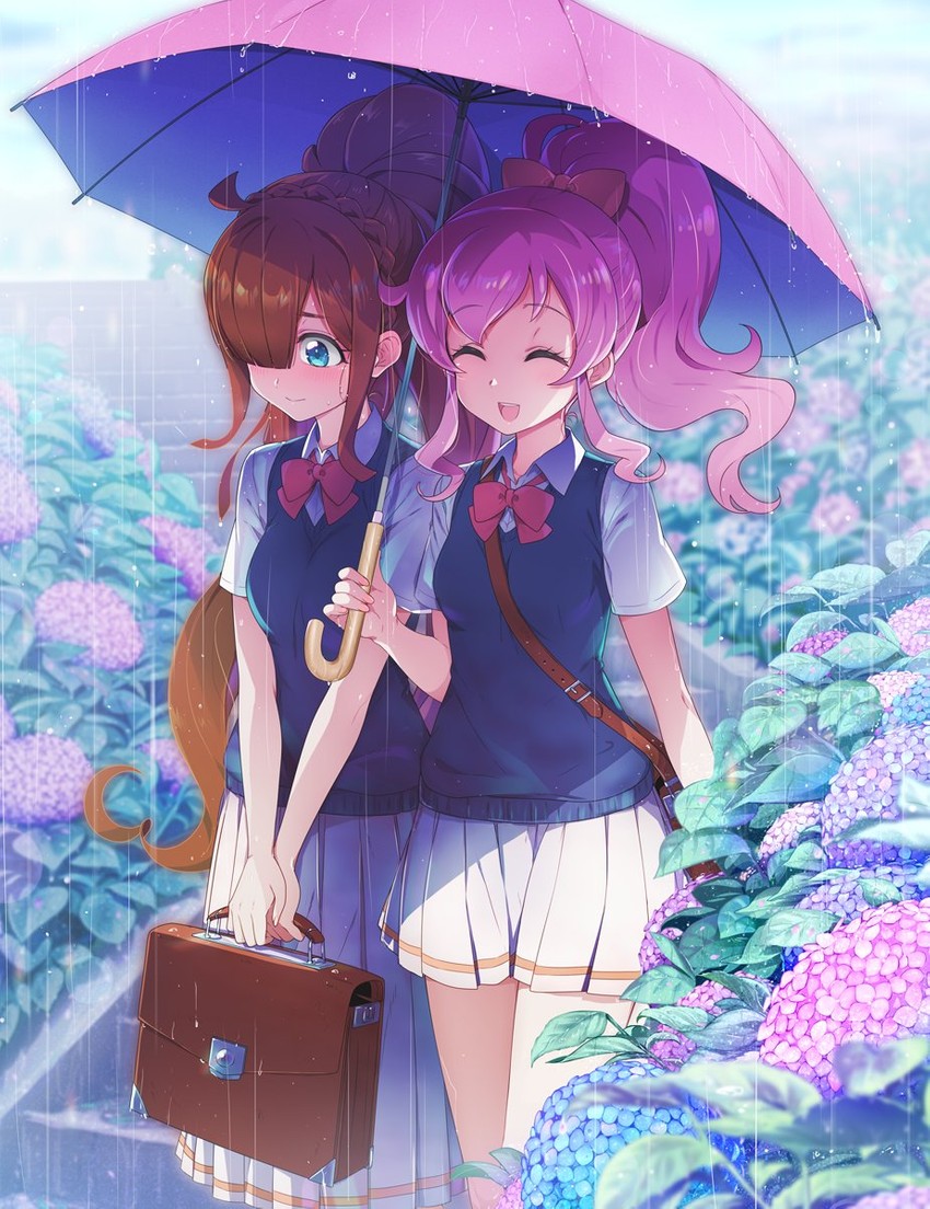 momoyama mirai and nijinosaki dia (pretty series and 1 more) drawn by usaginiku1123