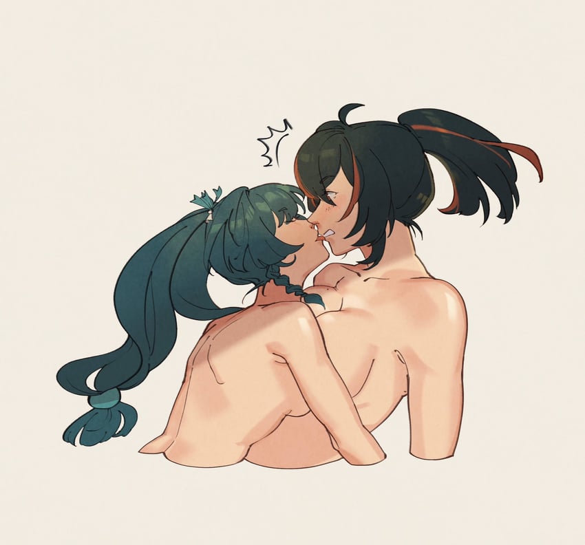 zhu yuan and qingyi (zenless zone zero) drawn by wetpancake0112