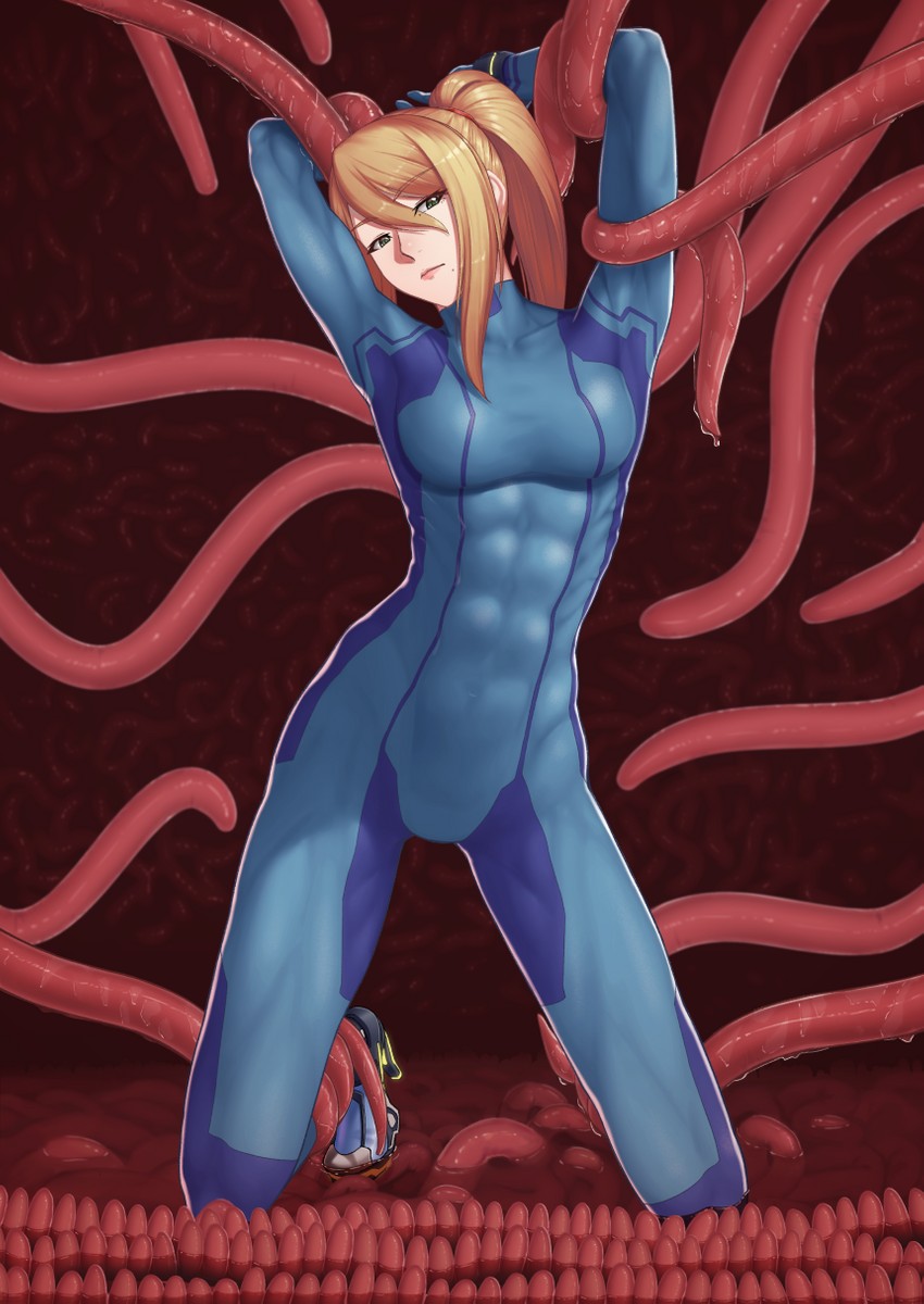 samus aran (metroid) drawn by putcher
