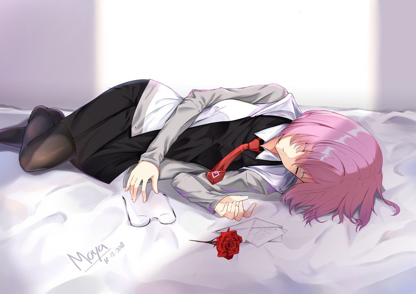 mash kyrielight (fate and 1 more) drawn by moya