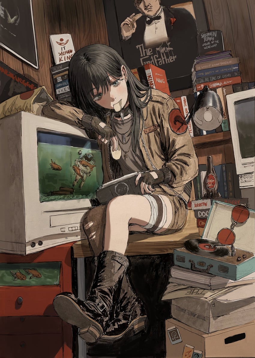 desert crow (original and 3 more) drawn by gold_can