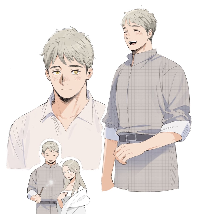 falin touden and laios touden (dungeon meshi) drawn by frs2