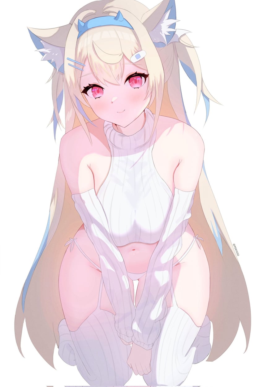 fuwawa abyssgard (hololive and 1 more) drawn by pokyo