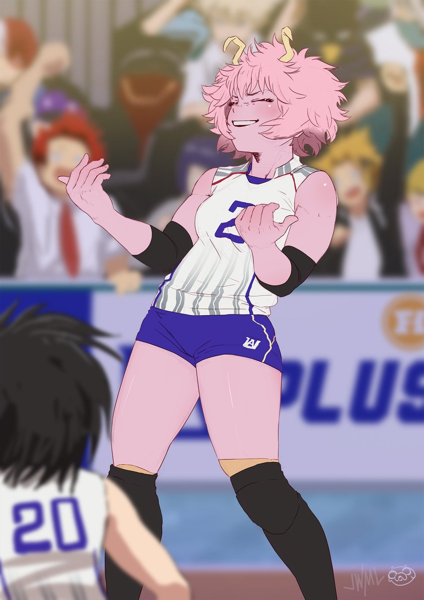 bakugou katsuki, todoroki shoto, yaoyorozu momo, ashido mina, jiro kyoka, and 8 more (boku no hero academia) drawn by justin_leyva_(steamy_tomato)