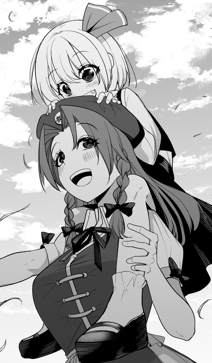 hong meiling and rumia (touhou) drawn by nodoguro_(phi-tan)