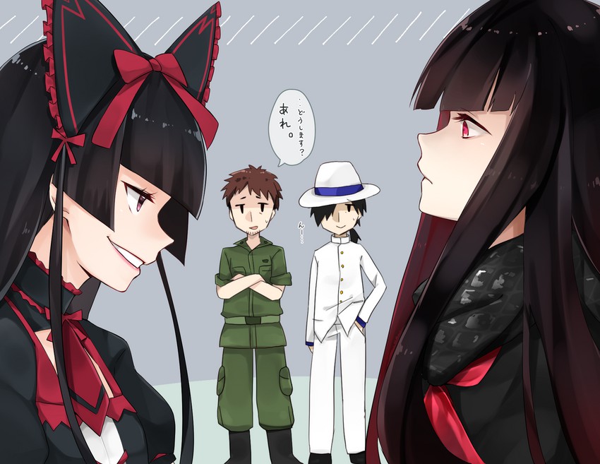 oryou, sakamoto ryouma, rory mercury, and itami youji (fate and 2 more) drawn by tsumikitsuki_(katsuobushi)